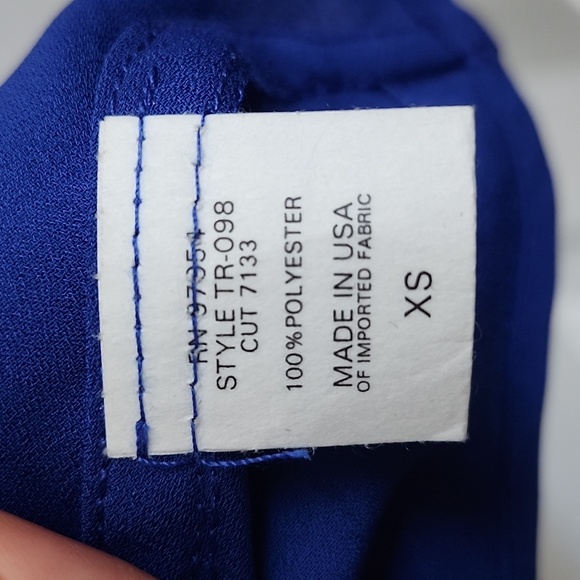 Revolve Three Eighty Two Royal Blue Aiden Caftan Mini Dress, Size XS - Picture 5 of 6